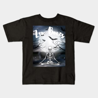 Skeleton meditating - Zen Bones Kids T-Shirt